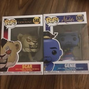 Set of 2 Disney Funko Pop vinyls Scar & Jaffa